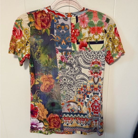 Johnny Was Multicolor Patchwork Top - Picture 2 of 4